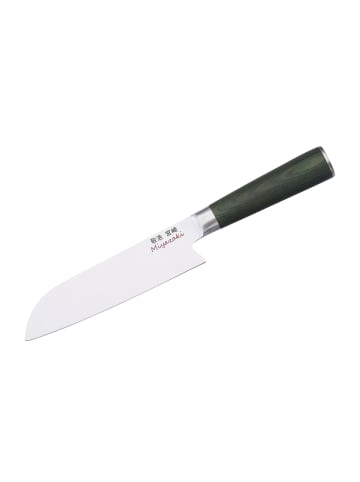 Takahiro Miyazaki Miyazaki Kodawari Santokumesser 7 inch, Griff aus Pakkaholz grün