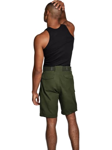 Normani Outdoor Sports Sommer-Shorts „Sonora“ mit Gürtel „Wadi“ in Oliv