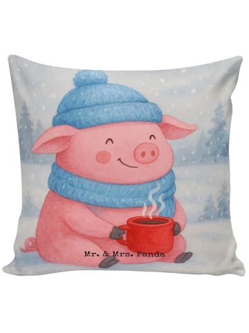 Mr. & Mrs. Panda kuschelkissen 40x40 Schweinchen Glühwein Design... in Weiß