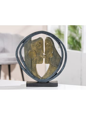 GILDE Skulptur Abstract bronzefarben, schwarz - (H) 31 cm