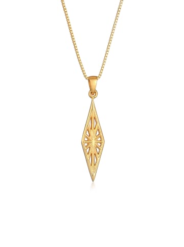 KUZZOI Halskette 925 Sterling Silber Ornament in Gold