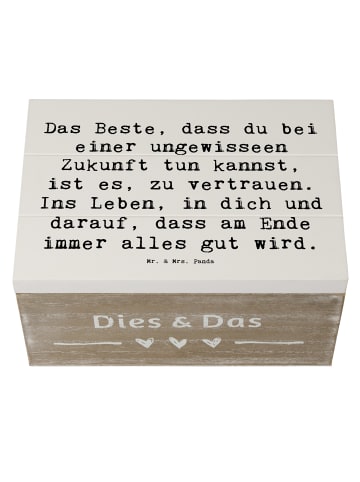 Mr. & Mrs. Panda Box Spruch Neuen Technologien begegnen mit Spruch in Weiß