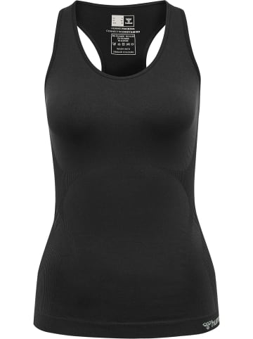 Hummel Seamless Sporttop Rundhals Training Komfort in Schwarz