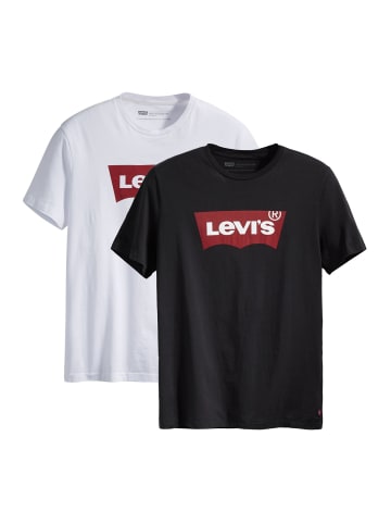 Levi´s T-Shirt 2er Pack in Weiß/Schwarz