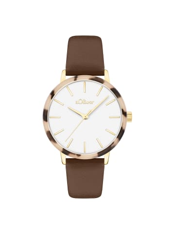 s.Oliver Quarzuhr SO-4577-LQ in Gold