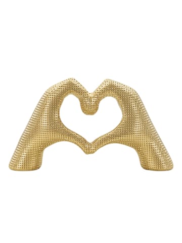 Mauro Ferretti Skulptur aus Goldharz, 25 x 7,5 x 13,5 cm