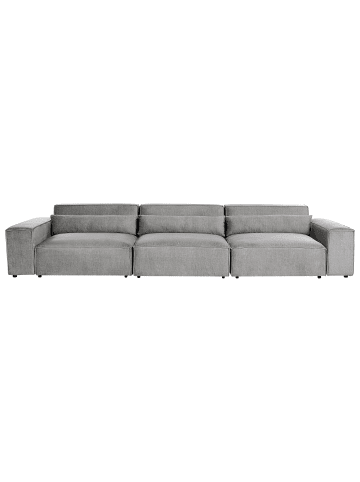 Beliani 3-Sitzer Sofa HELLNAR in Grau - (W) 364 x (H) 70 x (L) 126 cm