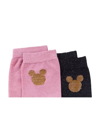 ONOMATO! 2er-Set: Socken Mickey Mouse Strümpfe in Mehrfarbig