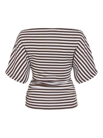 Noisy may One-Shoulder-Top in Chocolate Brown1