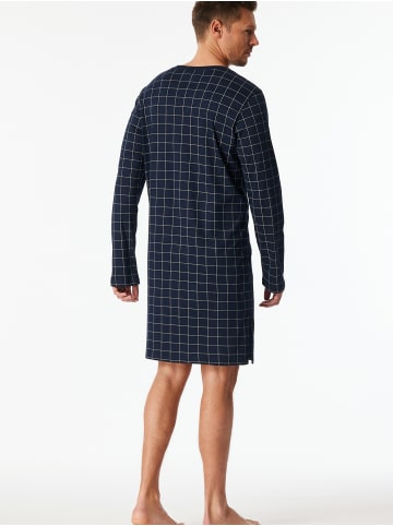 Schiesser Nachthemd lang - Fine Interlock in nachtblau