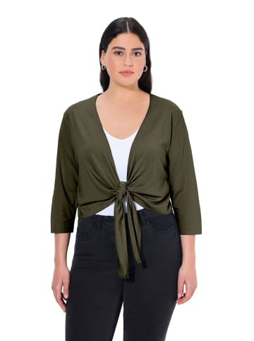 Ulla Popken Shirtjacke in waldgrün