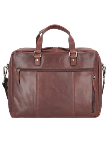 Leonhard Heyden Roma Aktentasche Leder 41 cm Laptopfach in braun