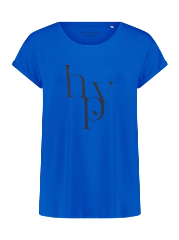 Betty Barclay Rundhals-Shirt mit Raffung in Blue/Black