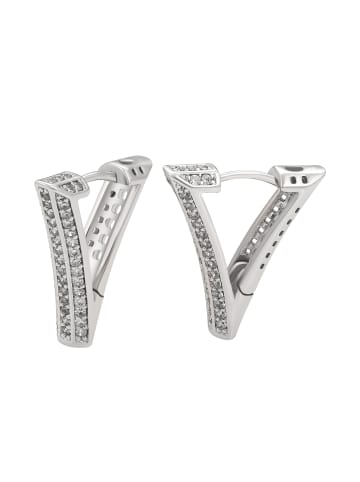 faina Women Huggie Earrings in Silver