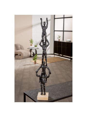 GILDE Skulptur Teamspirit schwarz - (H) 68,5 cm