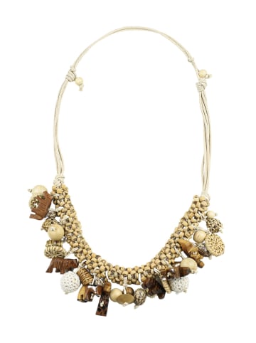 collezione alessandro Lange Kette " Summer " in beige