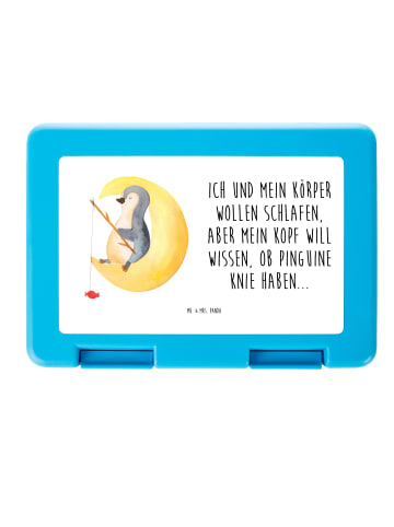 Mr. & Mrs. Panda Aufbewahrungsbox Pinguin Mond mit Spruch in Weiß