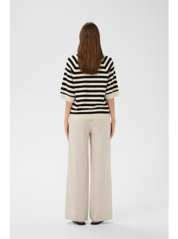 InWear Langarm MADIEIW Tight fit in BLACK / WHISPER WHITE STRIPE