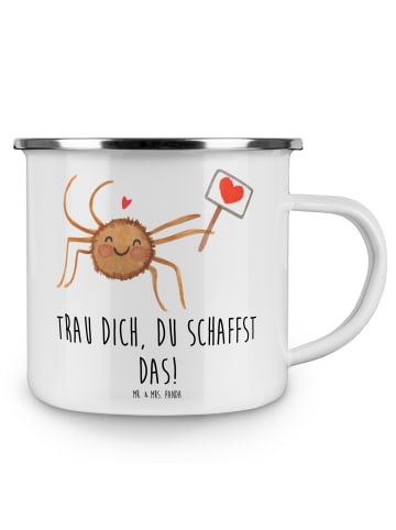 Mr. & Mrs. Panda Becher Angst überwinden mit Spruch in Weiß