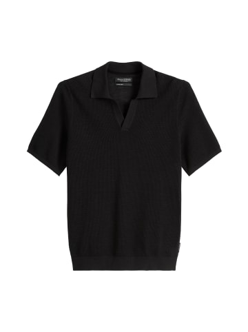 Marc O'Polo Strick-Poloshirt regular in Schwarz