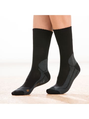 camano Unisex-Outdoor-Socken 1 Paar in schwarz