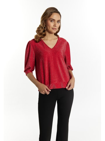 faina Glitzershirt in Rot