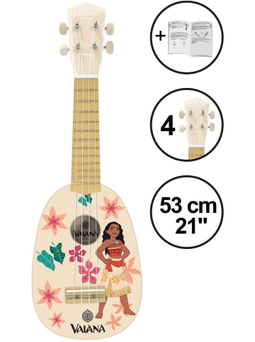 LEXIBOOK® Vaiana Ukulele Holz Nylonsaiten – 53 cm
