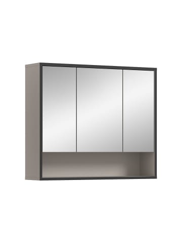 ebuy24 Spiegelschrank Bagno Grau 80 x 19 cm