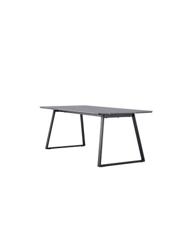 ebuy24 Esstisch Malaga Dunkelgrau 200 x 90 cm