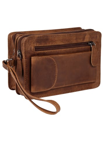 Bagan Handgelenktasche in cognac