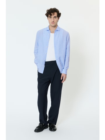 Matinique Langarm - Hemd MAmarc Gerade Passform in Chambray Blue