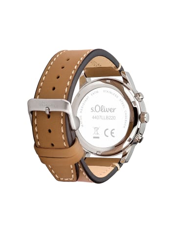 s.Oliver Armbanduhr Klassisch & Elegant in braun