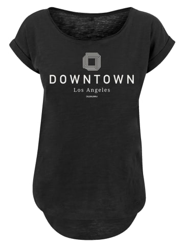 F4NT4STIC Long Cut T-Shirt PLUS SIZE  Downtown LA Muster in schwarz