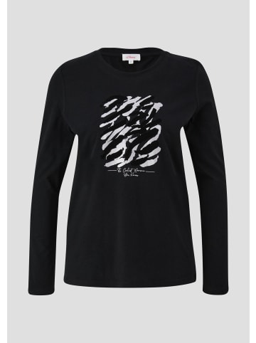 s.Oliver T-Shirt in 99D0_schwarz