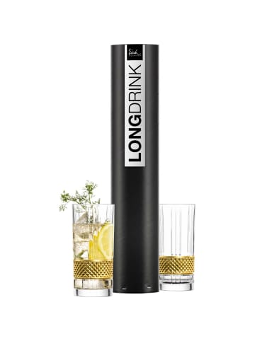 Eisch 2er Set Longdrinkgläser Glen 350 ml in gold