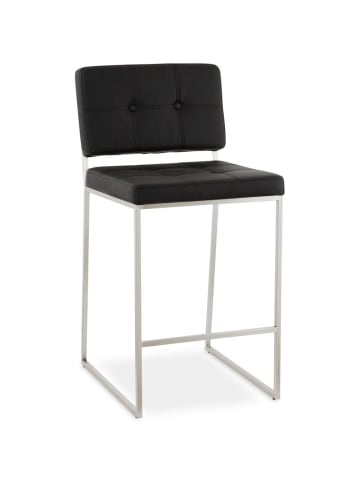KADIMA DESIGN Sitzhocker retro design gepolstert mit Rückenlehne