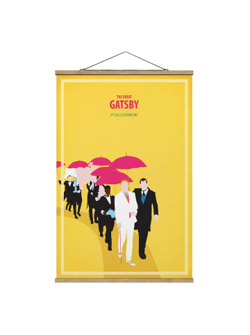 WALLART Stoffbild - Filmposter The great Gatsby II in Creme-Beige