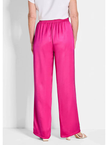 GOLDNER Satinhose VERA mit weitem Bein in pink
