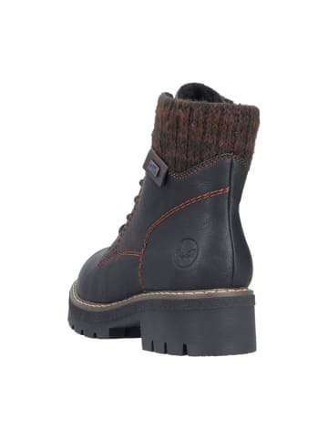 rieker Schnürstiefeletten in Schwarz