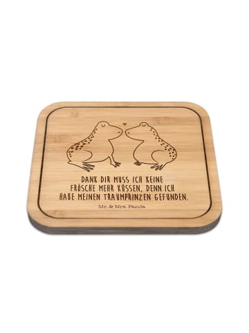 Mr. & Mrs. Panda Untersetzer Frosch Liebe mit Spruch in Transparent