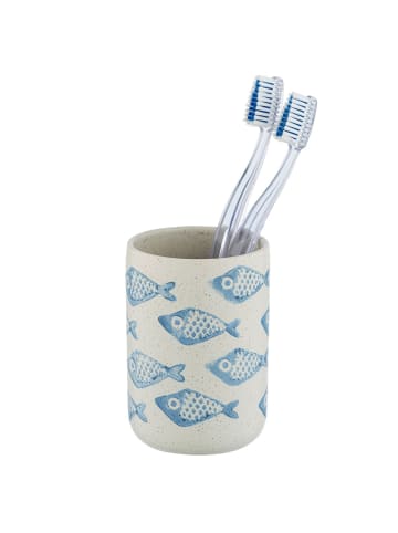 Wenko Keramik-Zahnputzbecher AQUAMARIN in Blau, (B) 8 x (H) 11 x (L) 8 cm