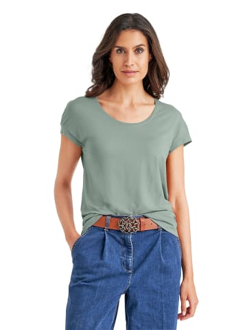 MADELEINE Elegantes Viskose-Oberteil in hellsalbeigrün