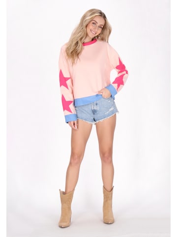 IZIA Women Sweatshirt in Light Pink