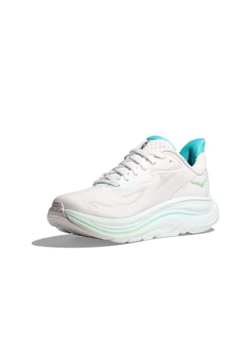 HOKA Laufschuh CLIFTON 10 in white / cielo blue
