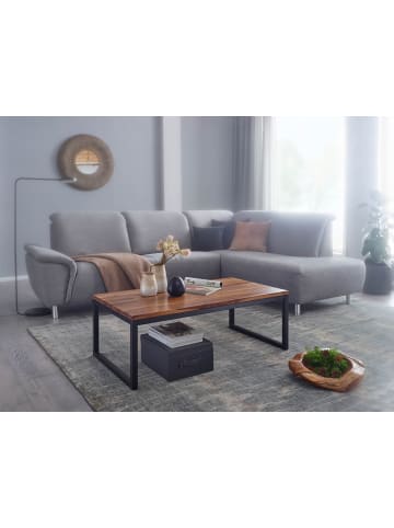 FineBuy Couchtisch in Braun / Sheesham / 110x60x40