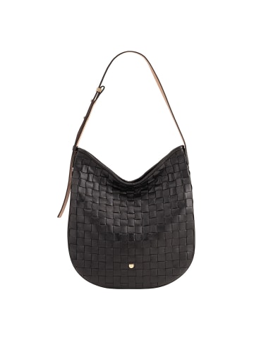 DuDu Sylvie Schultertasche Leder 36.5 cm in black rose