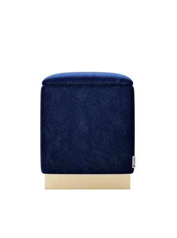 Playboy Pouf "BETTY"  in Blue Lagoon - (B)37 x (H)44 x (T)37 cm