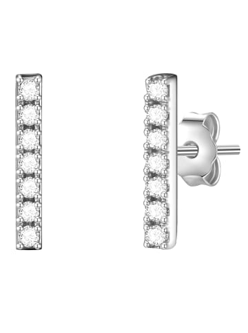 Glanzstücke München Ohrstecker Sterling Silber Zirkonia weiß in silber