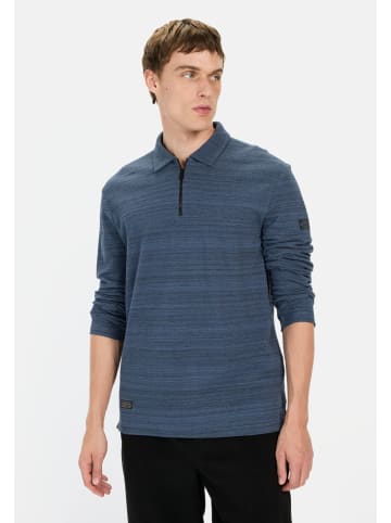 Camel Active Langarm Poloshirt mit Cooling Effekt in Blau