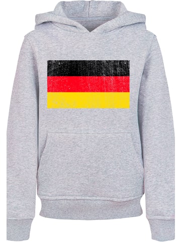 F4NT4STIC Hoodie Germany Deutschland Flagge distressed in grau meliert